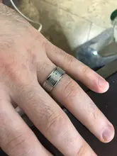 Letdiffy-anillo de acero inoxidable con letras cruzadas para hombre, sortija de oración de Biblia español, nunca se decolora, anillos con letras