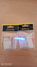 10 unids/bolsa 4,5*40mm luciérnagas para pesca flotador luz fluorescente luces de barra flotante de noche barra que brilla en la oscuridad