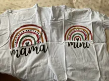Camisetas de arcoíris para madre e hija, trajes familiares a juego para mamá, bebé, mamá y yo, ropa, Tops de algodón para mujer y Niña