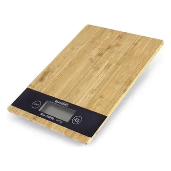 

Digital Kitchen Scale Basic Home 5 k LCD Bamboo
