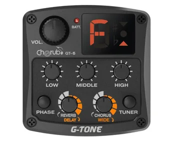

Gt-6 guitar equalizer Digital 3-band with tuner and effects, Cherub