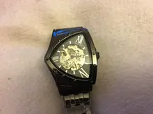 Reloj de pulsera de acero inoxidable para hombre, accesorio masculino de pulsera con mecanismo Triangular, a la moda, envío directo