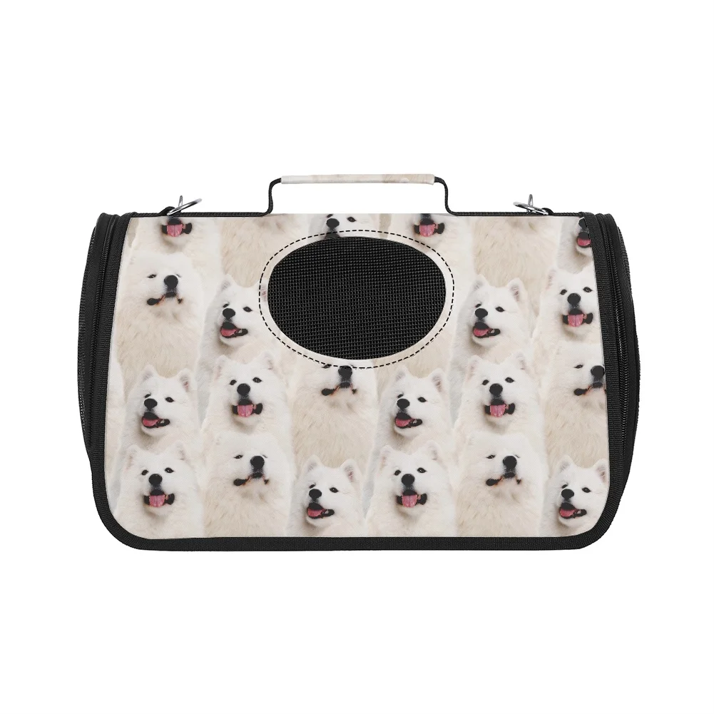 

Cat Backpack Carrier Transport Cute Hiromi/Dachshund/Samoyed Pattern Cat Carrier Backpack Pet Shoulder Bag for Outdoor