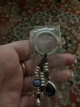 Anslow-Llavero de cuero con forma de gota de agua para mujer, cuentas hechas a mano, llavero de coche, joyería, bolso, abalorio, regalo, LOW0004KY, 2019