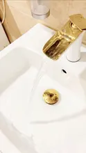 Sink-Faucets Bathroom-Basin Waterfall Bronze Antique Crane Deck Mounted Cold-Tap Chrome