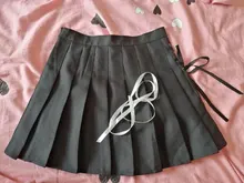 Sexy Skirt A-Line Lace-Up Punk Girls Harajuku Gothic High-Waist Preppy Women Summer Hip-Hop