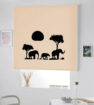 

Blind Iroa roll with drawing/Horizon African! ROLLER BLINDS TRANSLUCENT! (BEIGE 100X175)