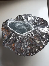 Cubierta de baño de papel de aluminio elástico desechable, cubierta de ducha de aceite para hornear, Ultra delgada, impermeable, aislamiento térmico, secado nutritivo