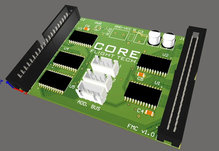 Плата ввода Flight Simulator для CORE B737 FMC/MCDU PCB