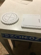 2 uds cuadrado redondo Kumihimo trenzado Cable de discos tejido placa disco trenzado tejido DIY herramienta