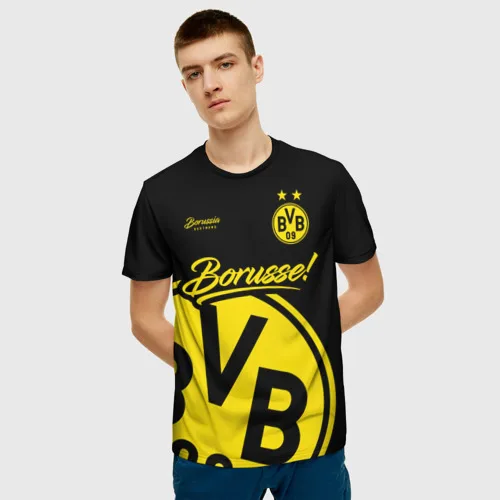 Men's T shirt 3D Borussia Dortmund|T 