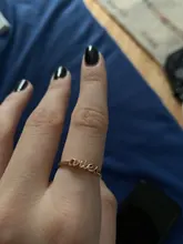 Cobre dorado sencillos con letras para mujeres, anillos abiertos con índice, Tauro, cáncer, acuario, Leo, capricornio, piscis, Virgo, Gemini, Libra