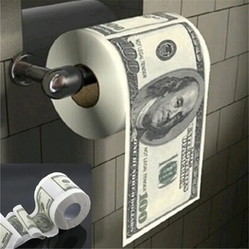 2020 новые $100 цена в долларах туалет Бумага ролл Новинка кляп подарок дамп козырь