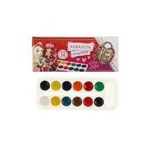 Краски акварельные Ever After High 12 цветов