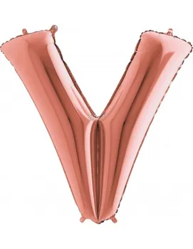 

Balloon Letter V Gold Pink 100cm