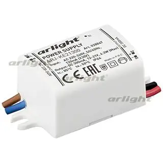 

028847 power supply arj-ke21300 (6W, 300mA)-1 pc Arlight