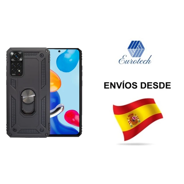 Comprar Funda Aluminio Antigolpe Xiaomi Redmi Note 9s/ Note 9 pro con Imán  y Soporte de Anilla 360º