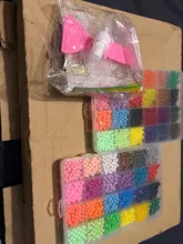 Puzle de cuentas de 30 colores para niños, 12000 Uds., juego de cuentas de espray de agua DIY, juegos de bolas 3D, juguetes mágicos hechos a mano