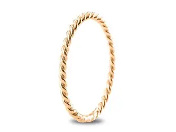 

Ring thin braided 1.5mm 18 K rose gold.