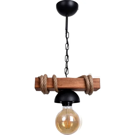

Home Wooden Rope Single Rustic Chandelier