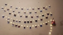 Led-String-Lights Garland Photo-Clip Battery-Operated Christmas-Decoration Holiday Wedding