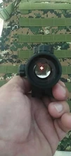 Mira telescópica para Rifle de caza táctica, visor óptico de 11mm y 20mm, punto rojo 1X40RD