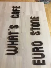 Letras de nogal negro de estilo nórdico, letras decorativas, decoración de pared, bricolaje, alfabeto de madera