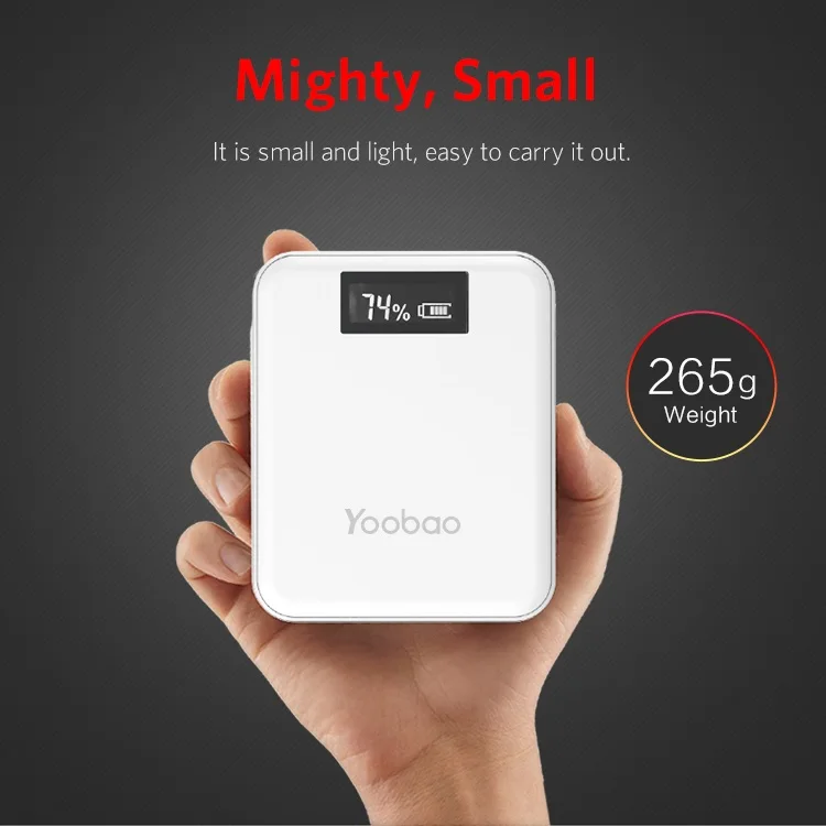 Внешний аккумулятор Yoobao Master LCD Power Bank M4 Plus 10000 mAh Белый