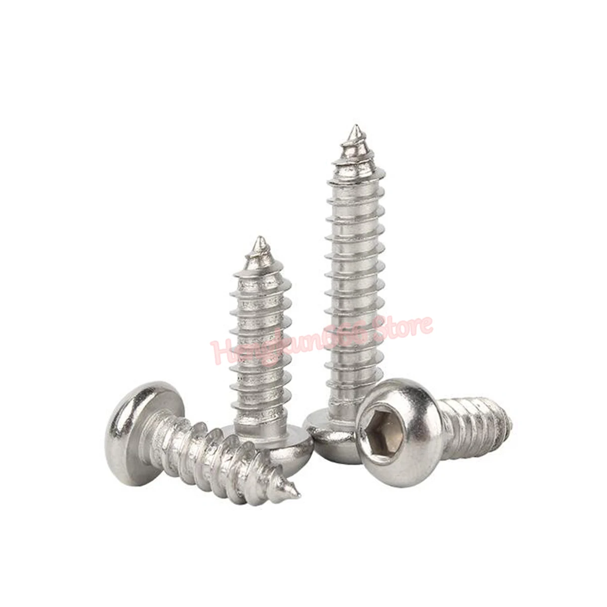 M3 M4 M5 M6 HEX SOCKET BUTTON HEAD SELF TAPPING SCREWS WOOD SCREWS A2 STAINLESS 