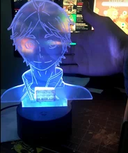 Led-Night-Light Table-Lamp Hinata-Figure Manga Gadget Bedroom-Decor Acrylic Anime Haikyuu