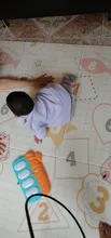 Estera de juego infantil brillante para bebés, 200cm x 180cm x 1cm, almohadilla plegable para gatear, XPE, para el hogar, exteriores, juego de rompecabezas impermeable