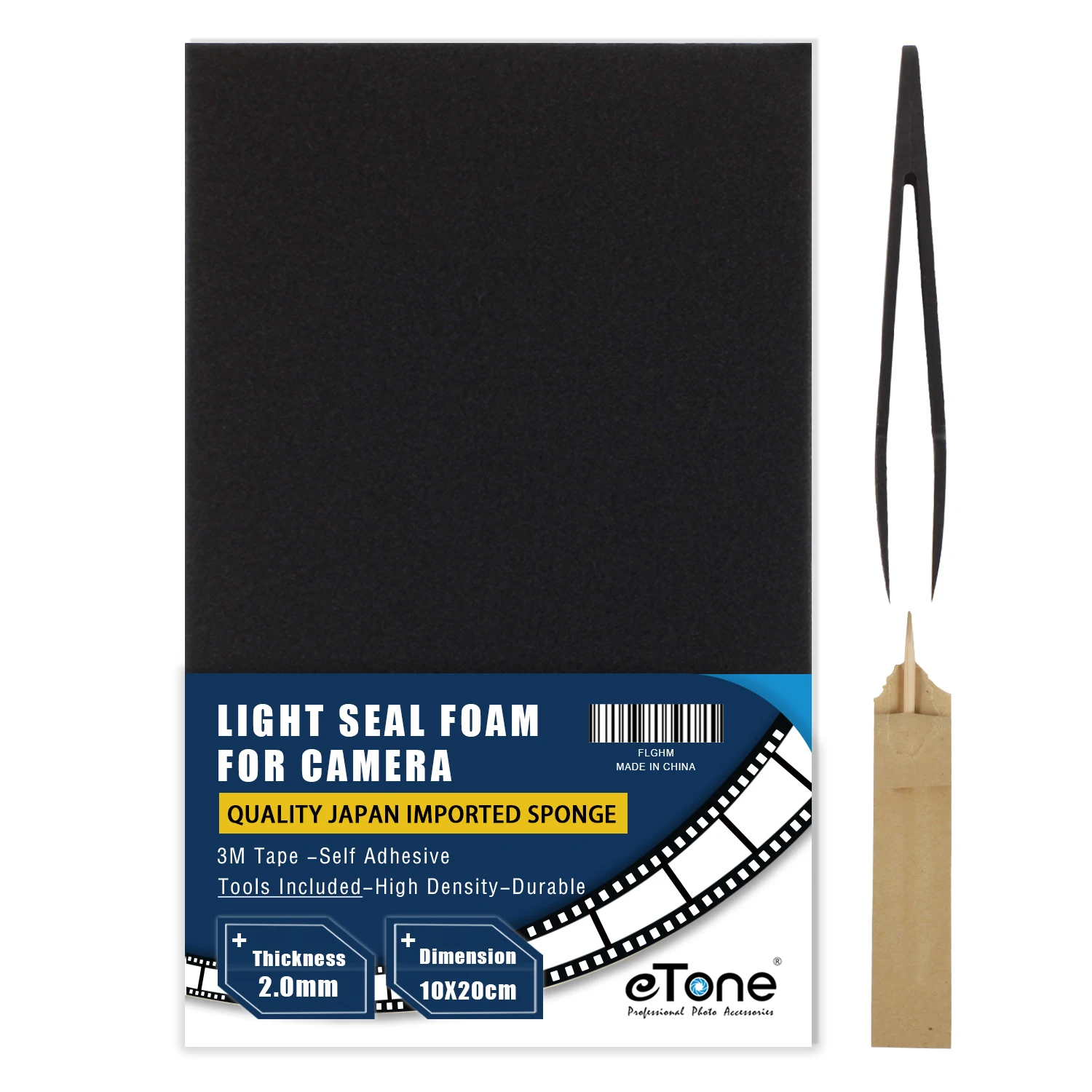 eTone 2mm High Density Lightblocking Sponge 135/120 Film Camera Medium