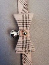 Bowtie Cat Collar Charm Safety Break Away Nylon Necktie Collar for Cats Bell Leather