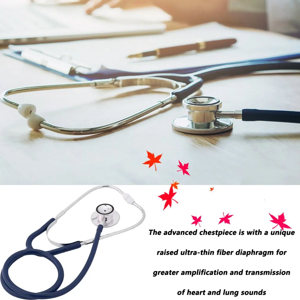 Double Sided Stethoscope Portable Professional Cardiology Stethoscope Medical Equipment Nurse Doctor Equipo Medico