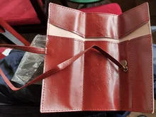 Nuevo estilo de cuero de la PU monedero bolsa de maquillaje Pem lápiz caso cosmético bolso Retro