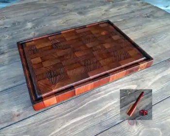 

End cutting board Thermo Acacia, handmade ns11393/41*30*3.3 cm