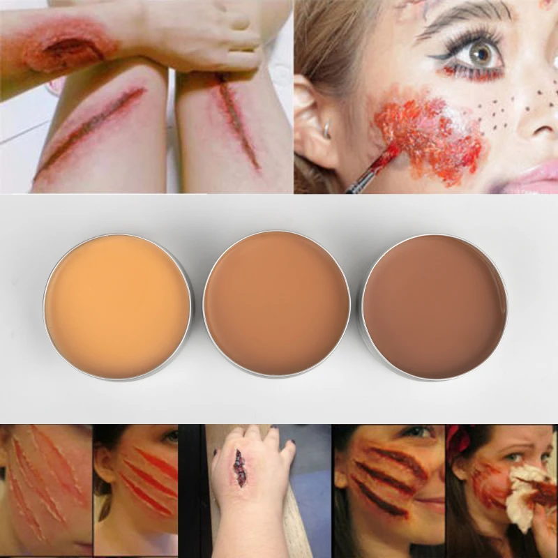 Scar Wax SFX Special Effects Makeup Wound Skin Makeup Halloween Fake Nose Stage Body Paint Fancy Fake Wax Body Face Painting 3