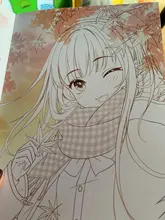 El reino de las niñas Anime Avatar dibujado a mano libro de colorear dibujos animados Loli acuarela pintura libro de técnicas
