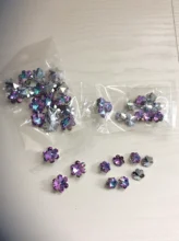 Glass-Bead Earrings Pendant Necklaces Charms Gems Jewelry-Making Crystal-Heart-Beads