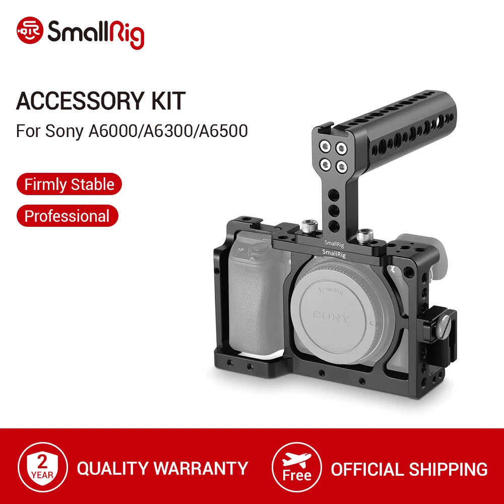 Клетка SmallRig a6500 + верхняя ручка комплект зажимов HDMI для камеры Sony A6300 / A6000 A6500/NEX7