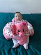 Funda de asiento de apoyo para sofá de bebé, silla de felpa para aprender a sentarse, cuna de nido cómoda, lavable, sin relleno