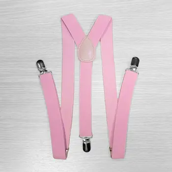 

Pants suspenders narrow (2.5 cm, 3 clips, pink) 54728
