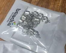 Lote de 20 a 200 Uds de cuentas espaciadoras de tubo sueltas chapadas en plata con flores para la fabricación de joyas, tubos colgantes, accesorios para collar y pulsera DIY