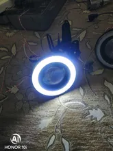 DRL Universal Car-Headlight-Lamp Fog-Lights Daytime Led Cob-Angel-Eyes 64mm 89mm 76mm