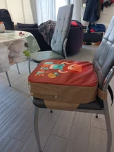 JXM-cojín elevador para silla de comedor de bebé, cojín para asiento de silla con dibujos animados para niños, elevación de silla de paseo