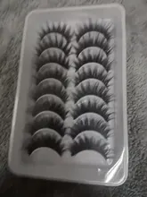 ISEEN-pestañas postizas de visón Natural, largas, delicadas, dramáticas, suaves, voluminosas, Kit de maquillaje, 5/8 pares