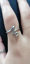 Anillos De Serpiente de cristal para mujer, de Plata de Ley 925 Vintage con personalidad, anillos ajustables de plata tailandesa Punk