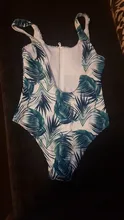 One-Piece Swimsuit Monokini Beachwear Push-Up Summer Print Zipper Sexy New XL Women