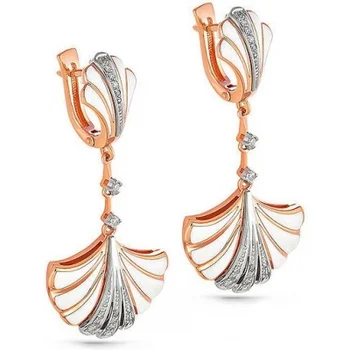 

Kabarovsky earrings with 34 diamonds in red gold