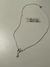 Gargantilla de Plata de Ley 925 para mujer, colgante de estrella brillante, joyería de cumpleaños para fiesta de boda, regalo de Navidad